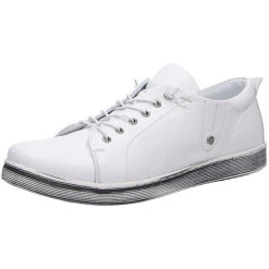 Andrea Conti Sportiver Schnürschuh/Sneaker Sportliche Halbschuhe - Weiß