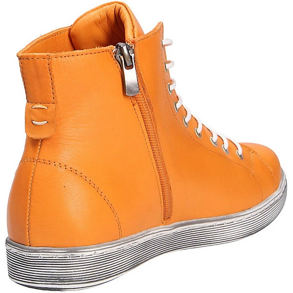 Andrea Conti Damen Sportiver Schnürschuh/Sneaker Sportliche Halbschuhe - Orange 6 Andrea Conti Damen Sportiver Schnürschuh/Sneaker Sportliche Halbschuhe - Orange – Bild 4