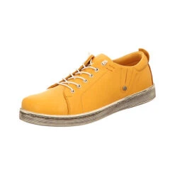 Andrea Conti Schnürhalbschuhe - Gelb