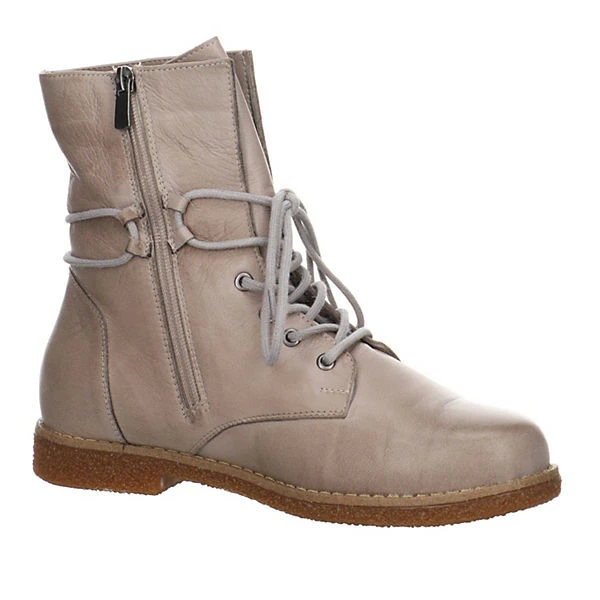 Andrea Conti Schnürboots Glattleder Uni Schnürstiefel - Stein 9 Andrea Conti Schnürboots Glattleder Uni Schnürstiefel - Stein – Bild 7