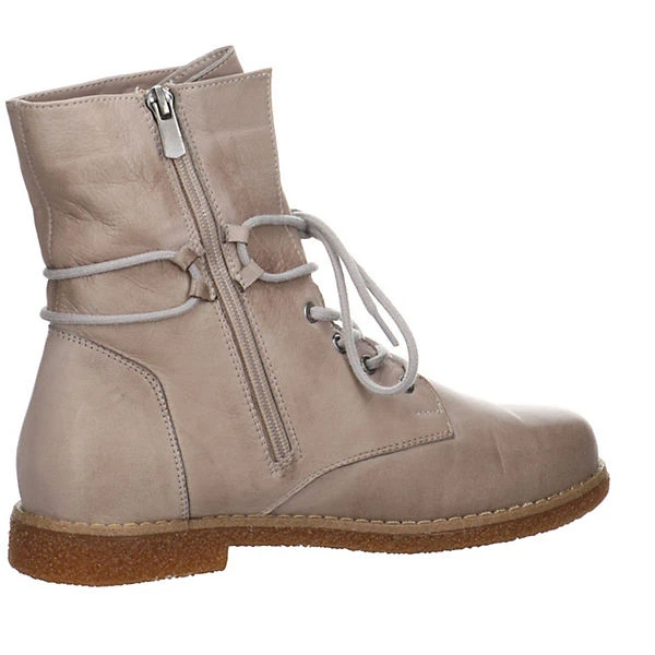 Andrea Conti Schnürboots Glattleder Uni Schnürstiefel - Stein 10 Andrea Conti Schnürboots Glattleder Uni Schnürstiefel - Stein – Bild 8