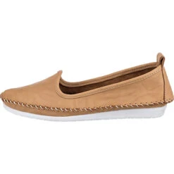 Andrea Conti Sportliche Slipper - Camel -Andrea Conti Store 21878207 03