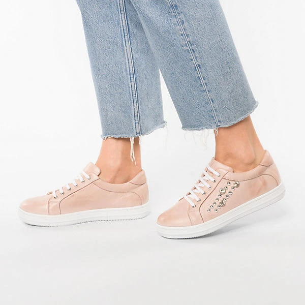 Andrea Conti Sneakers Low - Pastellrosa 4 Andrea Conti Sneakers Low - Pastellrosa – Bild 2