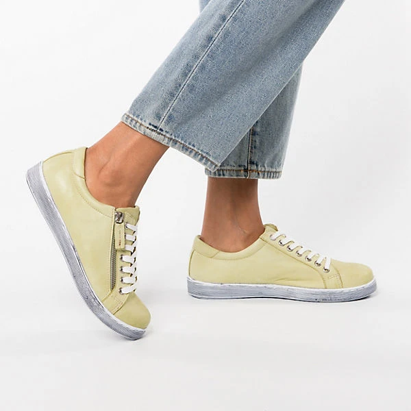 Andrea Conti Sneakers Low - Hellgrün 4 Andrea Conti Sneakers Low - Hellgrün – Bild 2