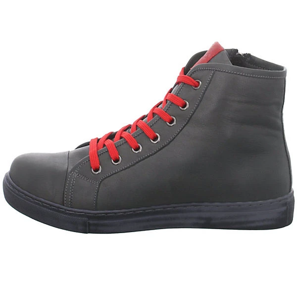 Andrea Conti Damen Stiefeletten Schuhe Schnürboots Elegant Freizeit Glattleder Uni Schnürstiefeletten - Anthrazit 4 Andrea Conti Damen Stiefeletten Schuhe Schnürboots Elegant Freizeit Glattleder Uni Schnürstiefeletten - Anthrazit – Bild 2