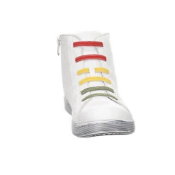 Andrea Conti Damen Schnürhalbschuhe Schnürschuh Freizeit Sport Schuhe Glattleder Uni Schnürschuhe - Weiß -Andrea Conti Store 24298356 04