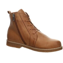 Andrea Conti Damen Stiefeletten Schuhe Boots Elegant Freizeit Glattleder Uni Schnürstiefeletten - Braun -Andrea Conti Store 26626198 06