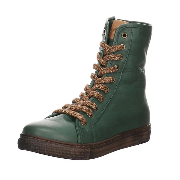 Andrea Conti Schnürstiefelette Glattleder Uni Schnürstiefel - Grün 3 Andrea Conti Schnürstiefelette Glattleder Uni Schnürstiefel - Grün