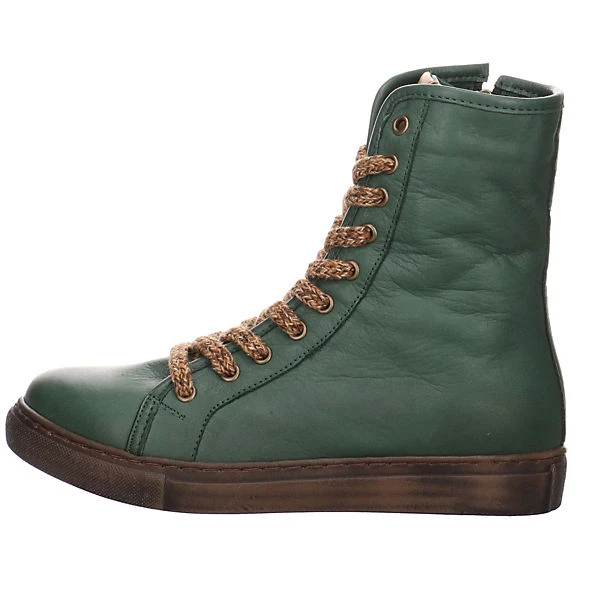 Andrea Conti Schnürstiefelette Glattleder Uni Schnürstiefel - Grün 4 Andrea Conti Schnürstiefelette Glattleder Uni Schnürstiefel - Grün – Bild 2