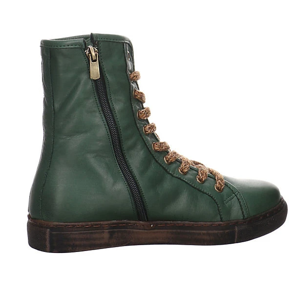 Andrea Conti Schnürstiefelette Glattleder Uni Schnürstiefel - Grün 7 Andrea Conti Schnürstiefelette Glattleder Uni Schnürstiefel - Grün – Bild 5