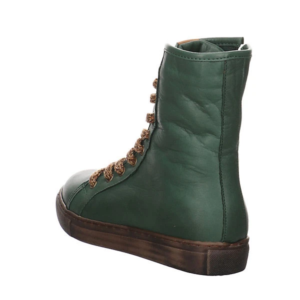 Andrea Conti Schnürstiefelette Glattleder Uni Schnürstiefel - Grün 9 Andrea Conti Schnürstiefelette Glattleder Uni Schnürstiefel - Grün – Bild 7