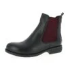 Andrea Conti Leder-Boots In Schwarz/ Bordeaux -Andrea Conti Store andrea conti leder boots in schwarz bordeaux