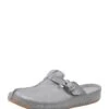 Andrea Conti Leder-Clogs In Grau -Andrea Conti Store andrea conti leder clogs in grau