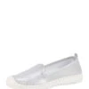 Andrea Conti Leder-Espadrilles In Silber -Andrea Conti Store andrea conti leder espadrilles in silber