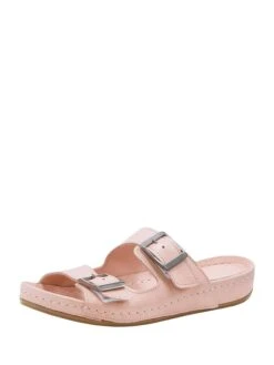 Andrea Conti Leder-Pantoletten In Rosa