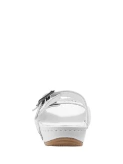 Andrea Conti Leder-Pantoletten In Weiß 11 Andrea Conti Leder-Pantoletten In Weiß -Andrea Conti Store andrea conti leder pantoletten in weiss 3