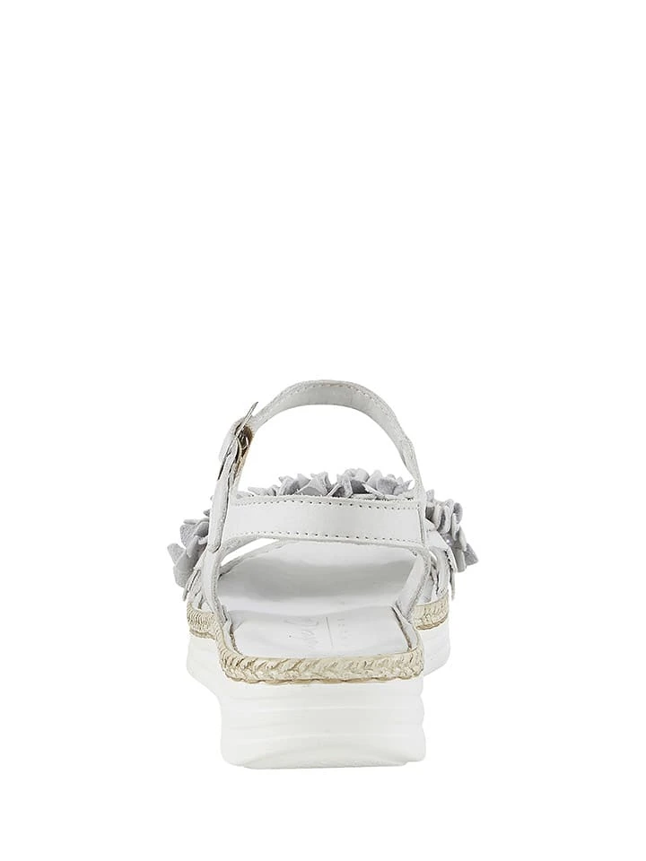 Andrea Conti Leder-Sandalen In Weiß 6 Andrea Conti Leder-Sandalen In Weiß – Bild 4