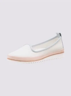 Andrea Conti Slipper In Weiß-rosé-bleu