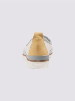 Andrea Conti Slipper In Weiß-hellgrau-gelb -Andrea Conti Store e813290a1dd4bdad5730b0ffd71b9fec